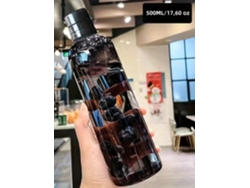 Botella De Agua Deportiva Portátil (negra): A Prueba De Fugas, Sin Bpa