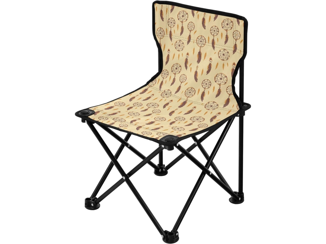 Silla De Camping Portátil Ligera Hierro Transpirable Resistente Duradera