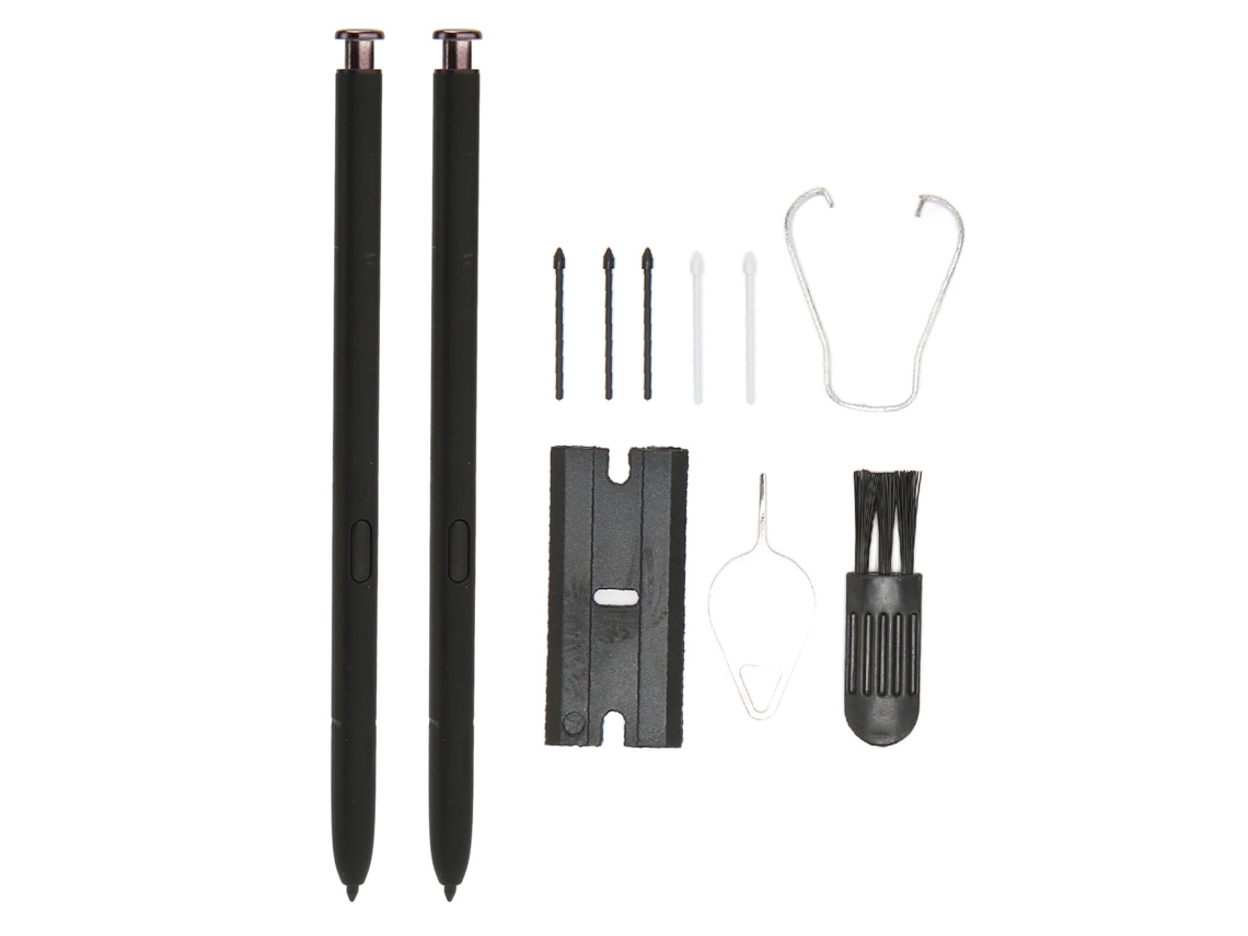 Kit De 2 Lápices Ópticos Inteligentes Con 5 Puntas Para Samsung Galaxy S22 S22 Ultra 5g Negro