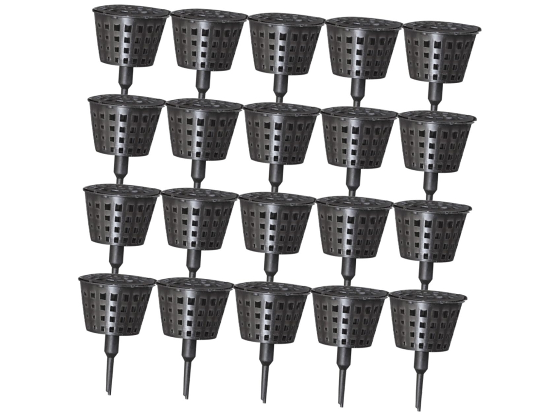 Caja De Fertilizante Con Tapa Para Bonsáis Y Orquídeas, Plástico Negro, Paquete De 30