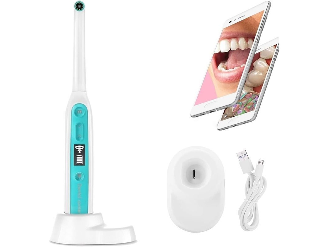 Cámara Intraoral Hd 1080p, Endoscopio Dental Inalámbrico Con 8 Luces Led, Resistente Al Agua.