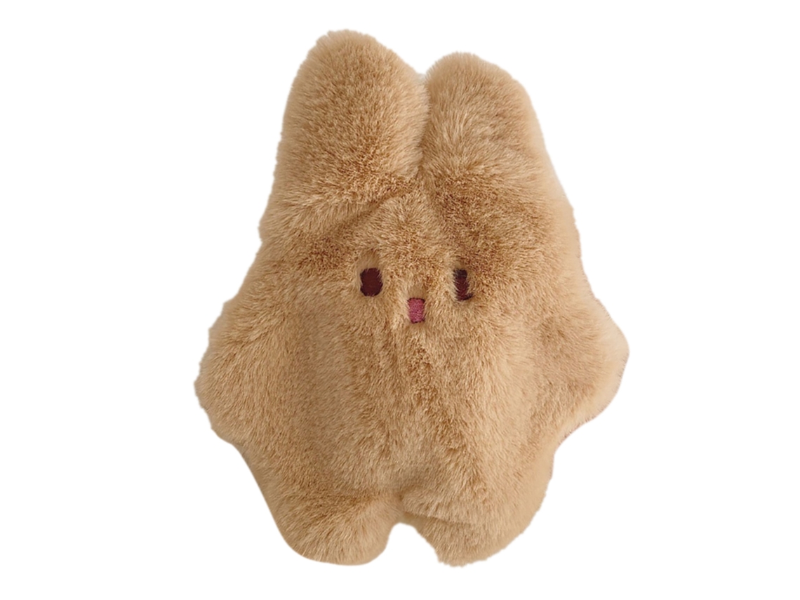 Monedero De Peluche Con Diseño De Conejo, Portátil Para Niños Y Adultos, Color Caqui.