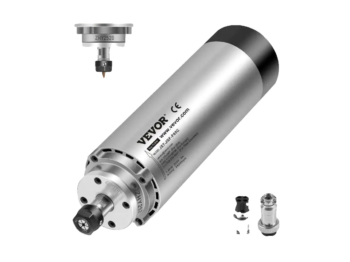 Motor de husillo CNC de 1,5 kW, pinza ER11, velocidad 24 000 rpm, OEM