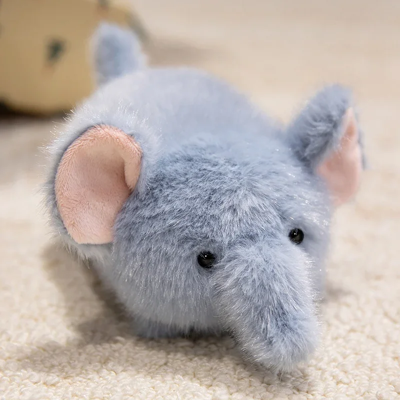 Elefante de peluche adorable (16 cm), suave y encantador, con temática animal.