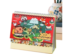Calendario De Escritorio | Planificador Capybara 2026 De Vertical De 12 Meses Para El Hogar, Amigos, Familia