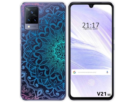 Carcasa Vivo V21 5G TUMUNDOSMARTPHONE Dibujos Transparente Multicolor