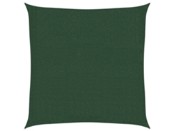 Maison Exclusive - Toldo De Vela Hdpe Verde Oscuro 160 G/m² 2,5x2,5 M