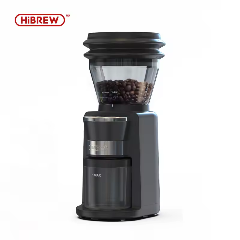Molinillo de café eléctrico automático Burr Mill para espresso americano, vertido, almacenamiento visual de granos, G3 Hibrew