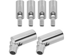 Adaptador De Techo Suspendido Metálico M10, Rotación De 180° Para Techos Inclinados O Abovedados, Paquete De 6