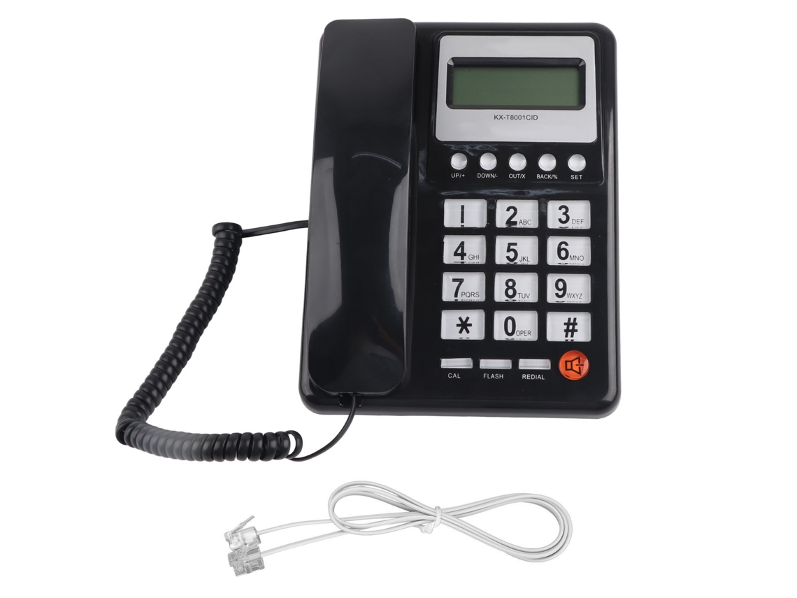 Teléfono Fijo Con Id De Llamador Multifuncional, Cableado, Pantalla Lcd Para Hogar, Oficina Y Hotel