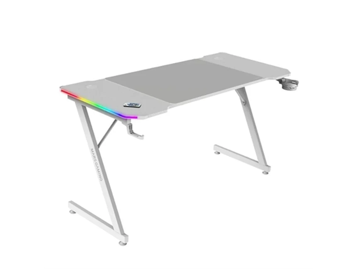 Escritorio para juegos Mars Gaming Ergo White de 140 x 60 cm