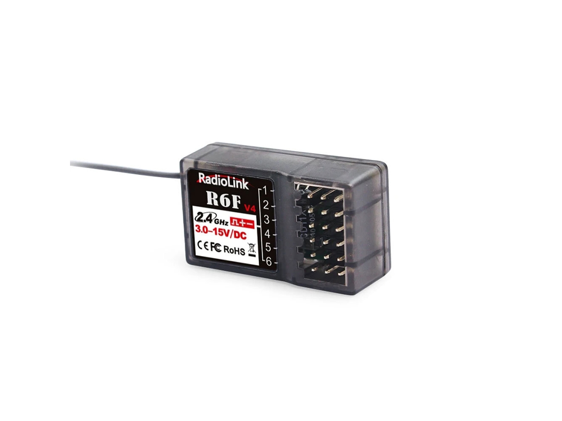 Radiolink R6f V4 2.4ghz 6ch Fhss Long Range Receiver For Rc Car Boat Rc6gs V2/rc4gs V2/t8fb/t8s Radio Transmitter