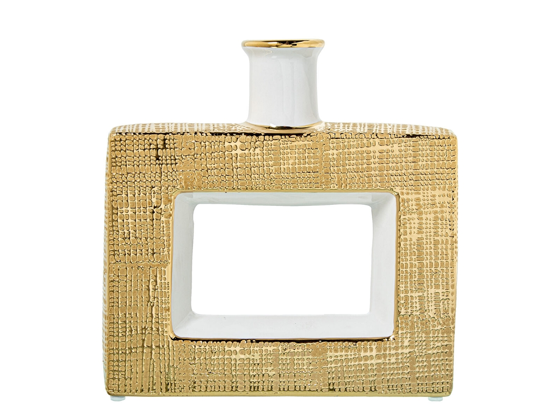 Jarrón ALEXANDRA HOUSE LIVING Blanco Cerámica 24 x 6 x 24 cm