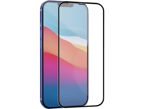 Protector de Pantalla de Cristal Templado iPhone iPhone 12 Mini MUVIT Antibacteriano Negro