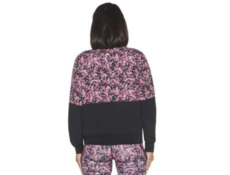 Chaqueta para Mujer SKECHERS Fantasy Fields Reversible Bomber Jacket WJA314-BKRB Rosa para Fitness (M)