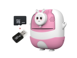 Cámara instantánea Chrui con pantalla de 2.0 pulgadas y tarjeta de memoria de 32 GB (rosa)