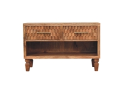 Mueble zapatero de madera maciza Arno de ARTISAN FURNITURE EST 1995 TM en teca dorada