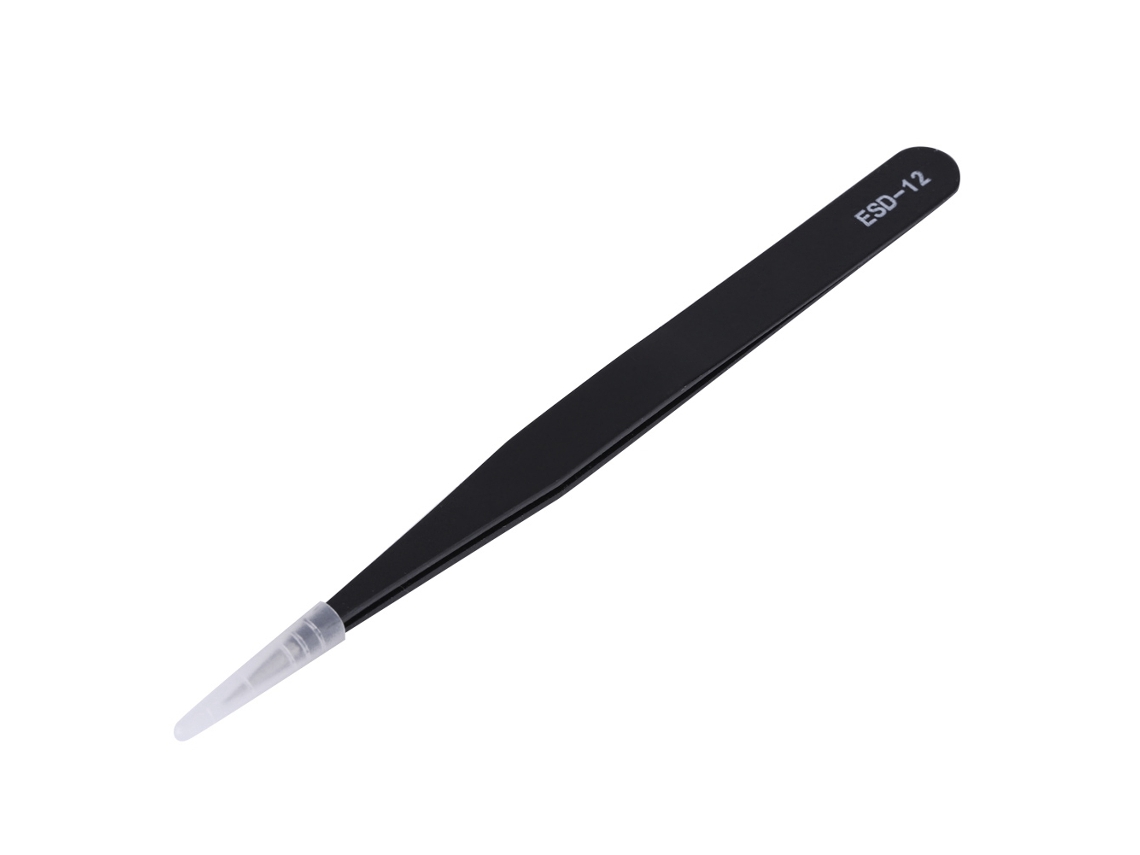Juego De Pinzas Antiestáticas De Acero Inoxidable De 12" (30 Cm) Con Protección Esd Para Mantenimiento Y Reparación.