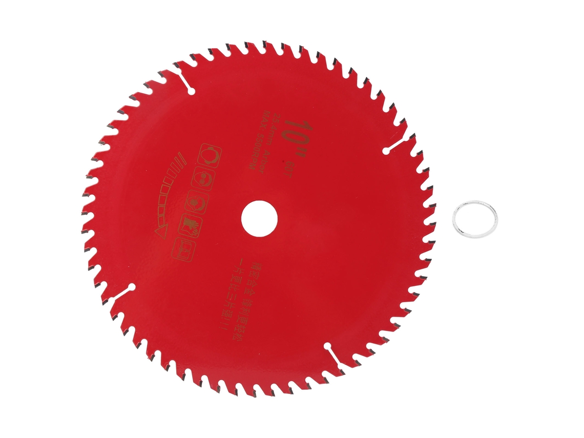 Hoja De Sierra Circular 10x60t De Acero Aleado Para Carpintería Y Corte De Madera.