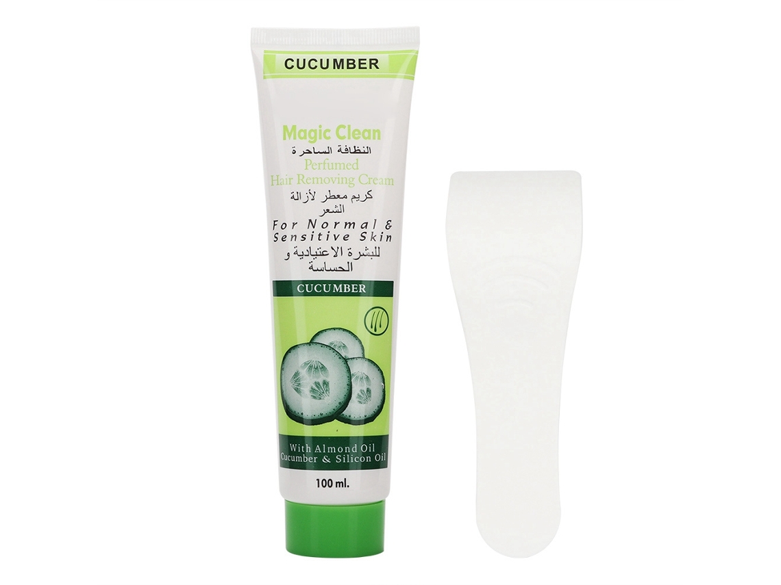 Crema depilatoria hidratante unisex de pepino