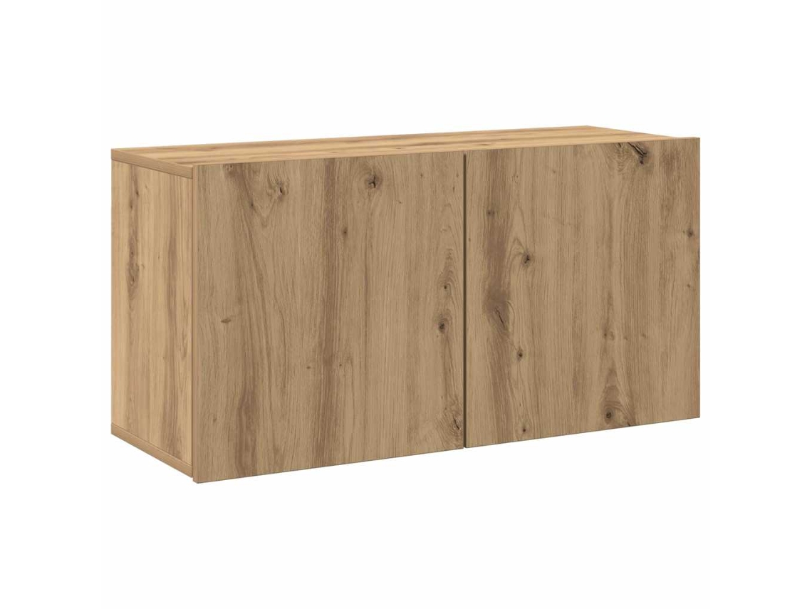 Mueble de TV de pared en roble artesanal, MAISON EXCLUSIVE (80x30x41 cm)