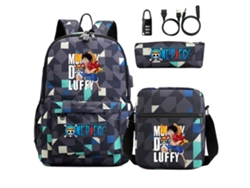 Conjunto De Mochila Integrada De Tres Piezas Con Candado De Combinación.