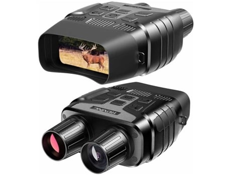 Prismáticos ENKERS Monocular de visión nocturna 5X35Mm Zoom digital 8X Vista de caza infrarroja con grabación de imagen de tarjeta de memoria-Negro