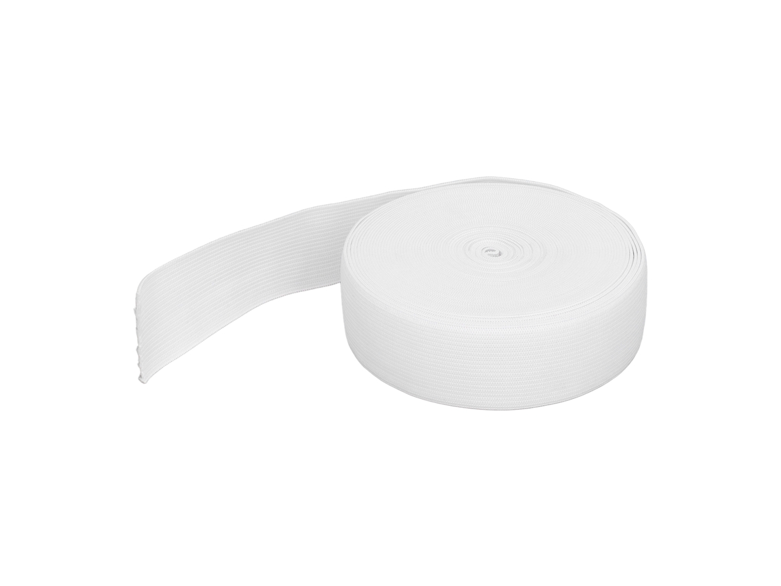 Banda Elástica Blanca Gruesa De 10 Yardas Y 3,5 Cm De Ancho, Elástica Plana Para Coser La Cintura De Pelucas.