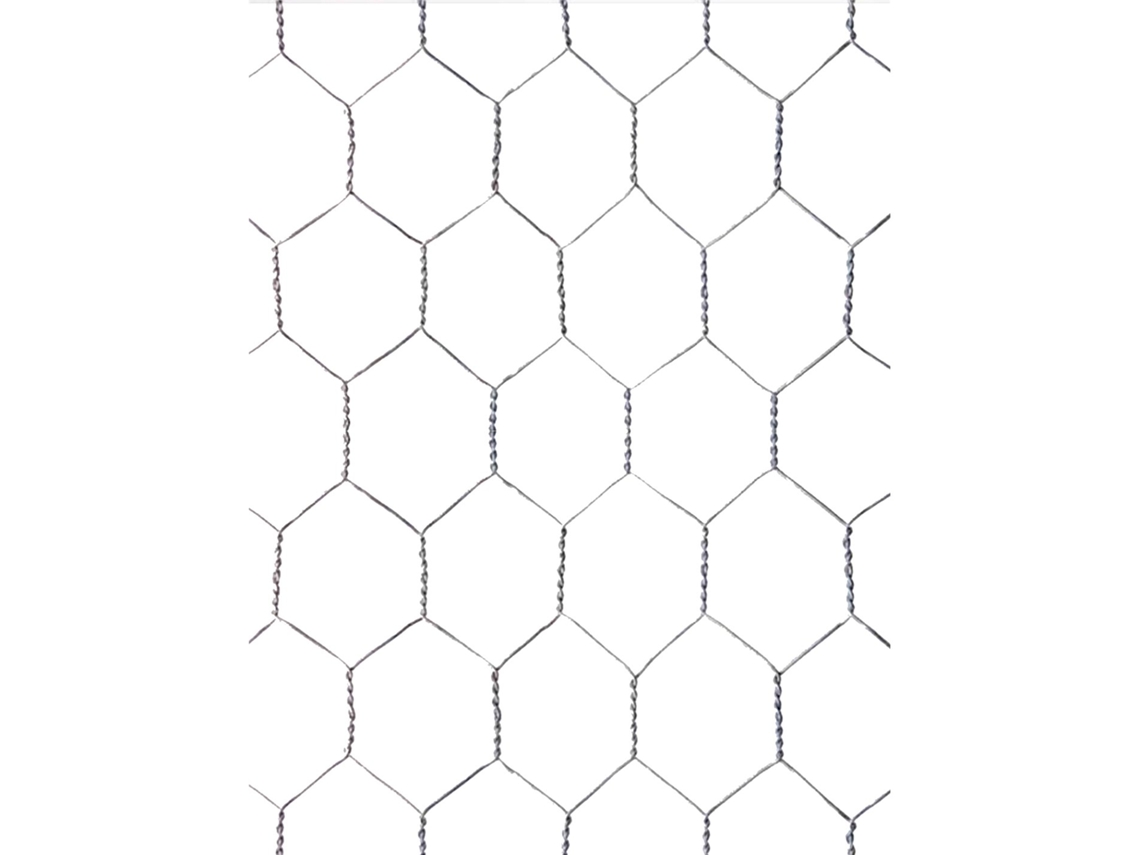 Malla Metálica Hexagonal Alambre Multiusos Galvanizado Plata Plata 32 1X25M