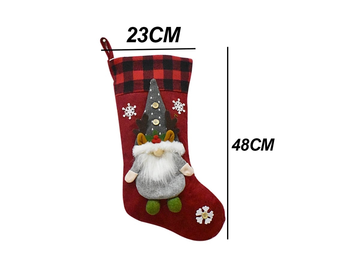 Calcetín Navideño 3d Se Puede Colgar Sobre La Chimenea Como Decoración Navideña. Gracias A Su Diseño Ergonómico, También Es Apto Para El Uso
