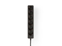 Nedis Extensión 6 Salidas 3.0m 3680W Negro