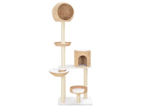 vidaXL Rascador para gatos de hierba marina con poste de sisal
