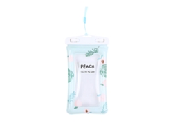 Funda flotante impermeable para teléfono, diseño de hoja verde.