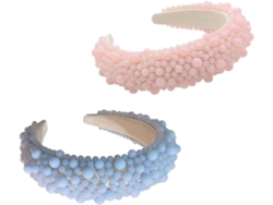 Diadema Elegante De Perlas De 2 Piezas, Accesorio De Moda Creativo Para Bodas Y