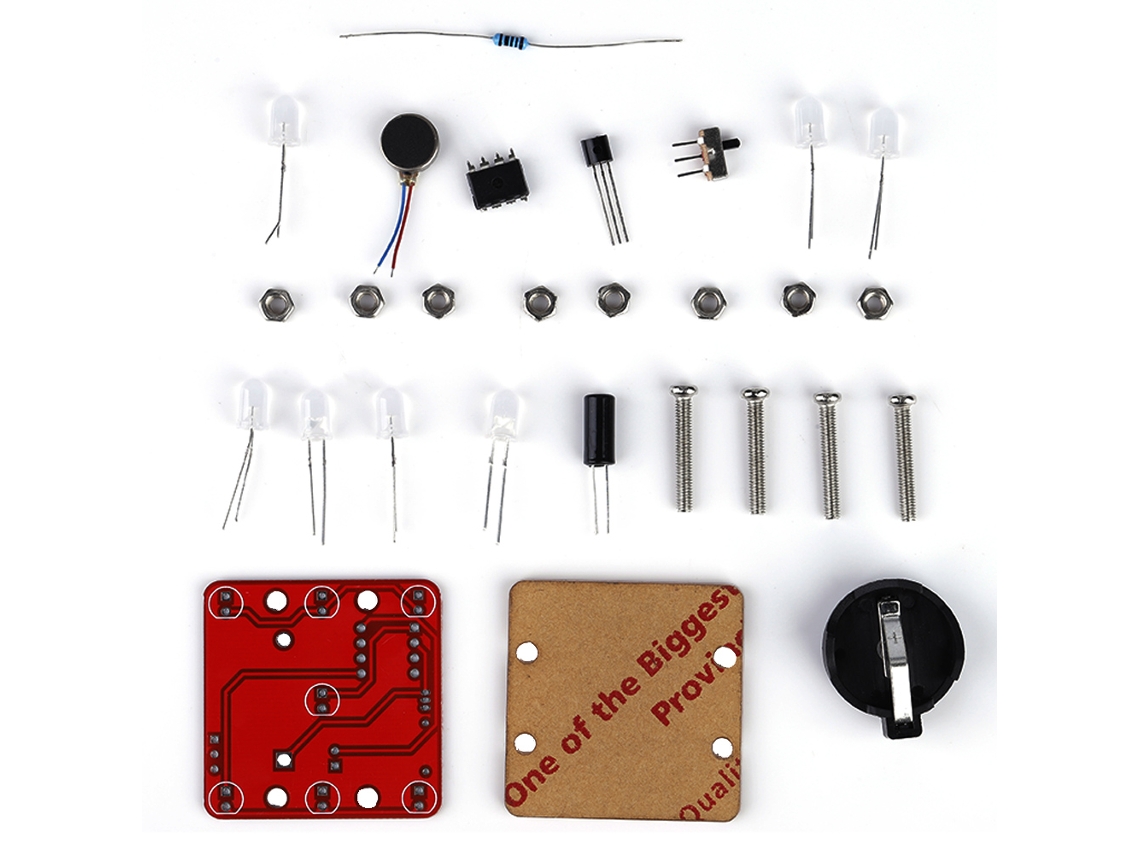 Kit De Dados Led Con Motor De Vibración Para Balanceo Diy, Kits Electrónicos, Blanco