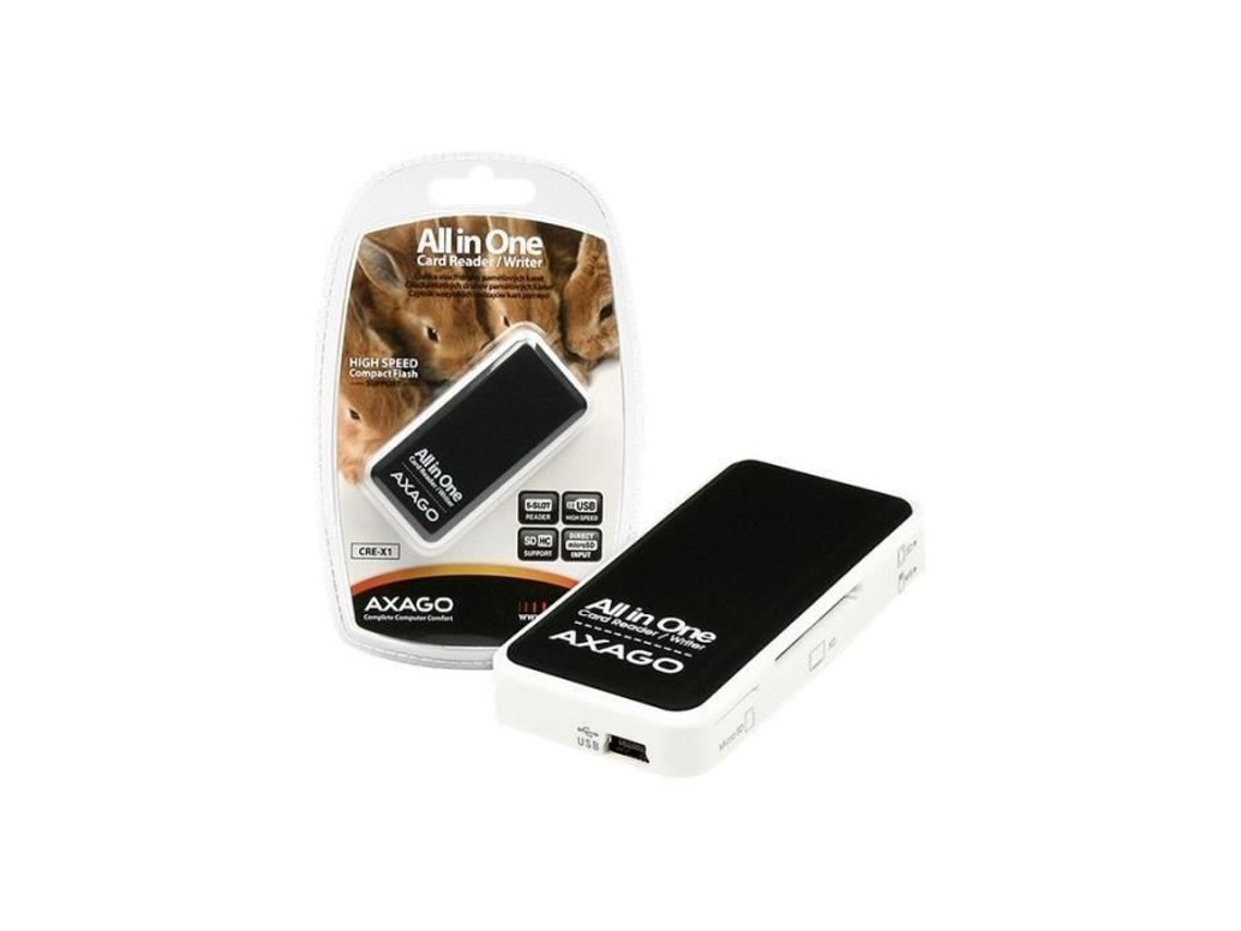 Lector De Tarjeta Externo Multifuncional Axago Cre X1 Usb 2.0 Axagon (multiformato)
