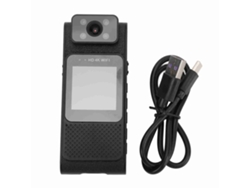 Cámara Portátil Corporal 4k Hd Wifi Lente Giratorio 180° Luz De Visión Nocturna Grabación De Video Para Coche