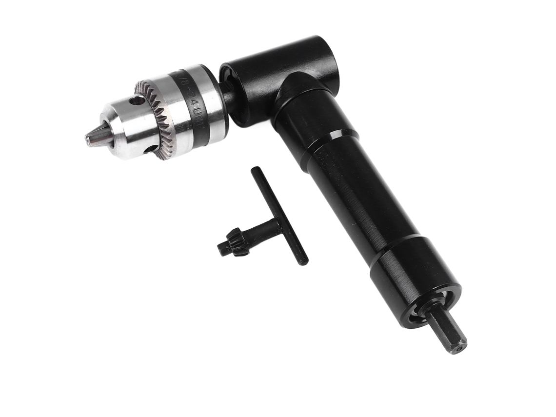 Adaptador De Taladro De Ángulo Recto 90 Grados Con Mando Para Reparaciones Hogareñas E Industriales
