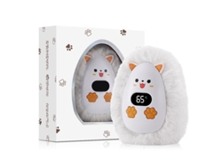 Calentador de manos portátil de peluche con diseño de dibujos animados, 3 niveles de temperatura ajustables, para uso en interiores y exteriores. Chrui (zorro pequeño)