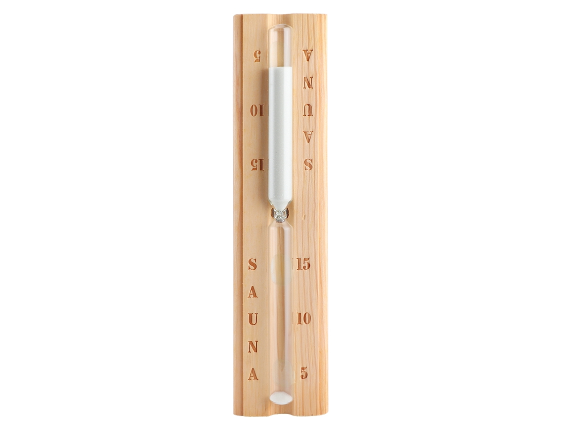 Reloj De Arena De Madera Con Temporizador De 15 Minutos Para Sauna, Spa Y Ambiente Doméstico. Accesorio Práctico.