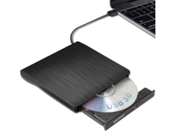 RELAVAEV Unidade De Cd/dvd Externa Ultrafina, Interface Usb 3.0 De Alta Velocidade Para Laptops E Desktops, Design Fino, Leve E À Prova De Choque, Fácil De Ins