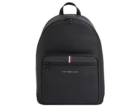 Mochila TOMMY HILFIGER Th Essential Piqué Masculina Negra Talla Única