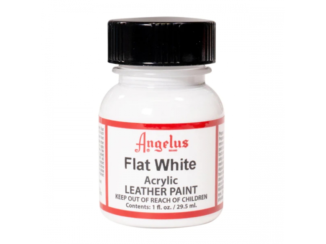 Pintura Cuero Y Polipiel Angelus 29,5 Ml (Blanco Mate / Flat White 105)