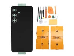 Kit De Reparación Para La Cubierta De Cristal Trasera Con Lente De Cámara Y Herramientas Para Galaxy S24 Negro