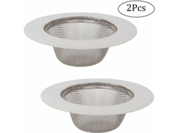 2 Coladores De Acero Inoxidable Para Fregadero De Cocina, Aptos Para Fregadero, Baño, Lavabo Y Bañera.