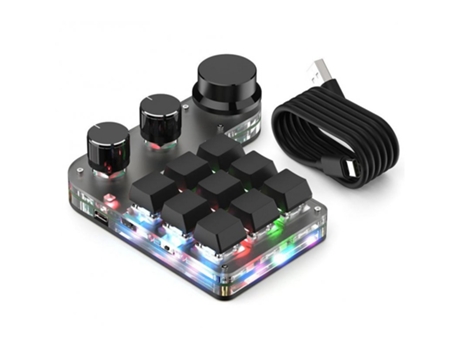 Usb Teclado personalizado Botón de volumen Programación Macro Gaming Teclado mecánico inalámbrico Negro con cable Bluetooth