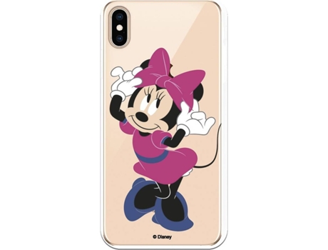 Funda Apple iPhone XS LA CASA DE LAS CARCASAS Minnie (Transparente)