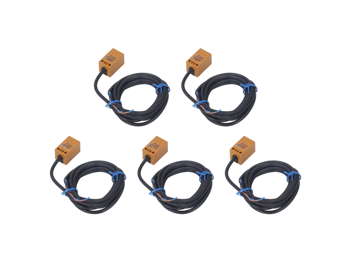 2026velora-5 Piezas Sensor de proximidad inductivo NPN Normalmente abierto IP65 Interruptor 10-30VDC