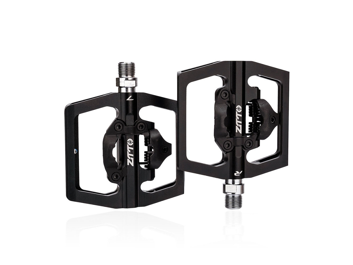 Pedales Ztto Para Bicicleta De Montaña Con Rodamientos Sellados Y Plataforma Doble Spd Para Bicicletas De Montaña Y De Carretera.