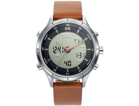 Reloj Digital MARK MADDOX Hombre (Piel - Marrón)